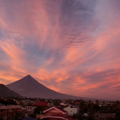 Sunset Volcano - Philippines