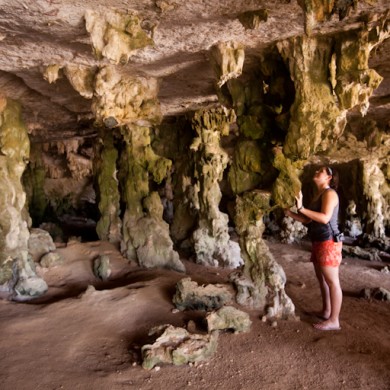 Exploring Cave - Bonaire